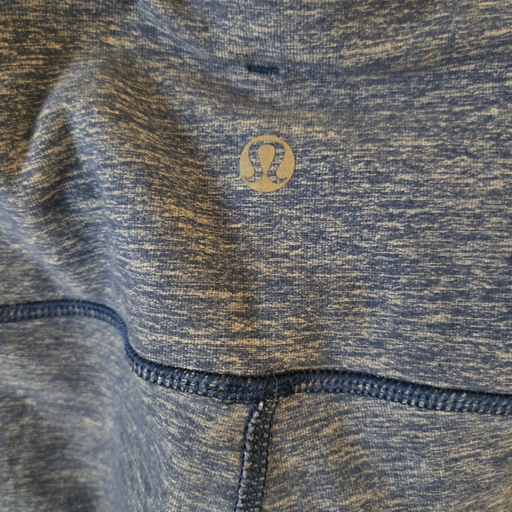 Lululemon Run: Turn Around Tight in color Heathered Rugged Blue Size 10 (L)